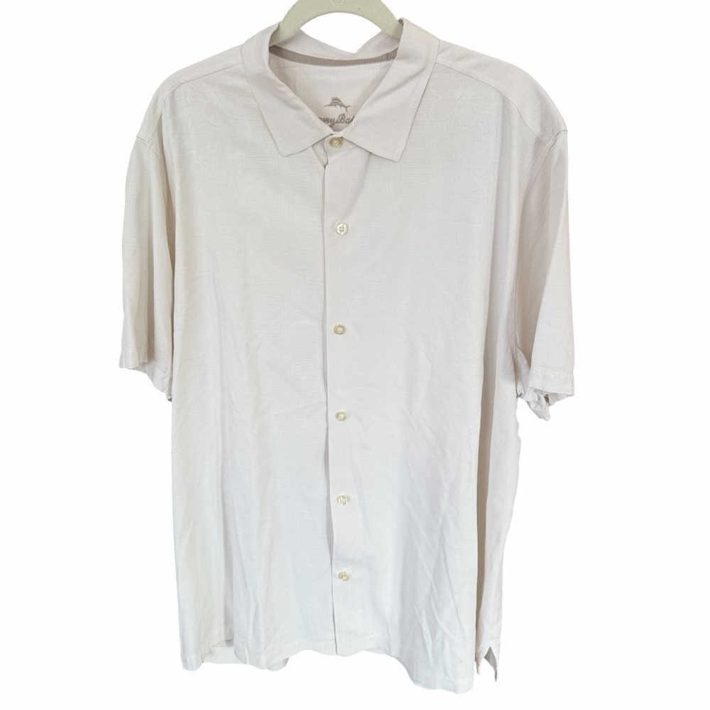 Tommy Bahama Cream Button Down Shirt - Picture 2 of 6